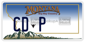 CDP  license plate in MT