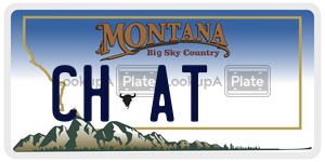 CHAT  license plate in MT