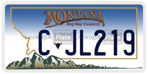 CJL219 license plate in Montana