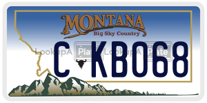 CKB068 license plate in Montana