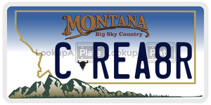 CREA8R  license plate in MT