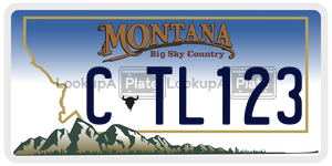 CTL123  license plate in MT
