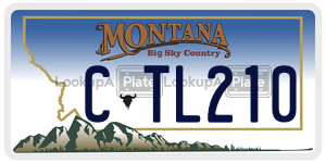 CTL210  license plate in MT