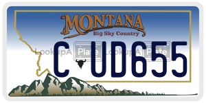 CUD655  license plate in MT