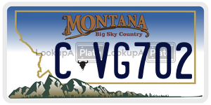 CVG702  license plate in MT