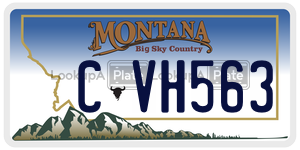 CVH563 license plate in Montana