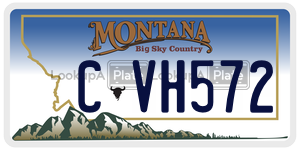 CVH572 license plate in Montana