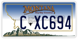 CXC694  license plate in MT