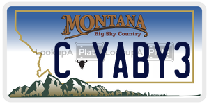 CYABY3  license plate in MT