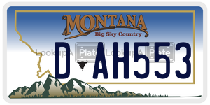 DAH553  license plate in MT