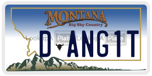 DANG1T  license plate in MT