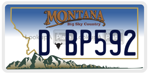 DBP592  license plate in MT