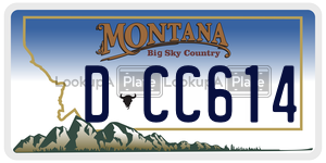DCC614  license plate in MT