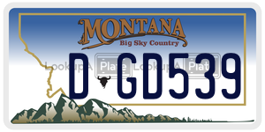 DGD539  license plate in MT