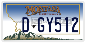 DGY512  license plate in MT