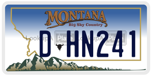 DHN241  license plate in MT