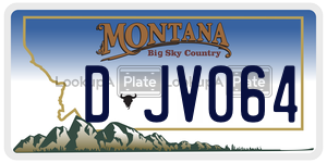 DJV064  license plate in MT