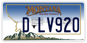 DLV920  license plate in MT