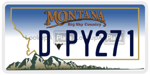DPY271 license plate in Montana
