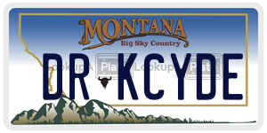 DRKCYDE  license plate in MT