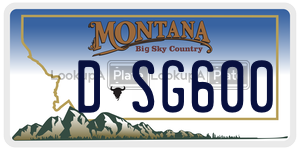 DSG600  license plate in MT