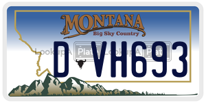 DVH693  license plate in MT