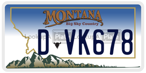 DVK678  license plate in MT