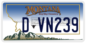 DVN239  license plate in MT