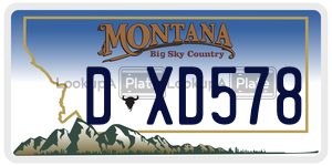 DXD578 license plate in Montana