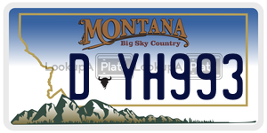 DYH993  license plate in MT