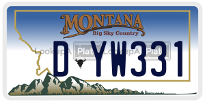 DYW331  license plate in MT