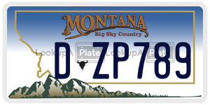 DZP789  license plate in MT