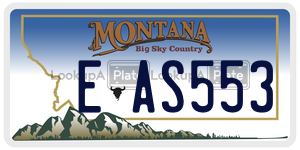 EAS553  license plate in MT