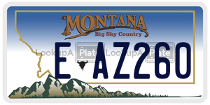 EAZ260  license plate in MT