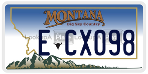 ECX098  license plate in MT