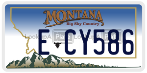 ECY586  license plate in MT