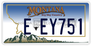 EEY751  license plate in MT