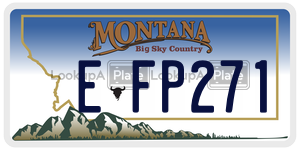 EFP271  license plate in MT