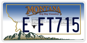 EFT715  license plate in MT