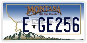 EGE256  license plate in MT