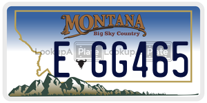 EGG465  license plate in MT