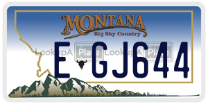 EGJ644  license plate in MT