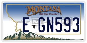 EGN593  license plate in MT