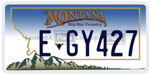 EGY427  license plate in MT