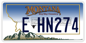 EHN274  license plate in MT
