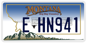 EHN941  license plate in MT