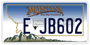 EJB602  license plate in MT