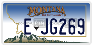EJG269  license plate in MT