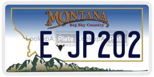 EJP202  license plate in MT