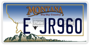 EJR960  license plate in MT